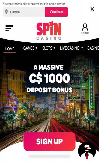 spin casino bonus canada