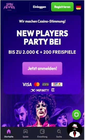 spinfever casino bonus de