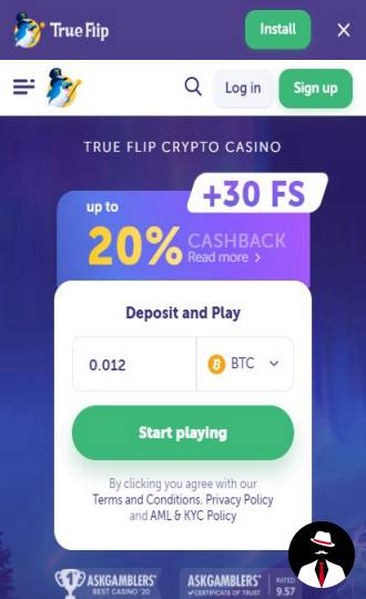 true flip casino bonus canada