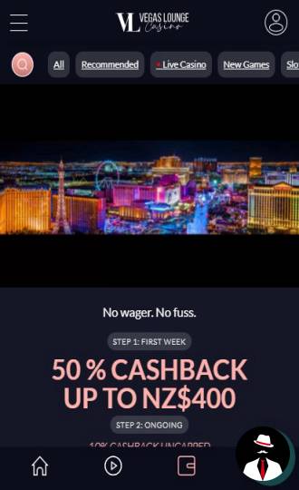 vegas lounge casino bonus nz