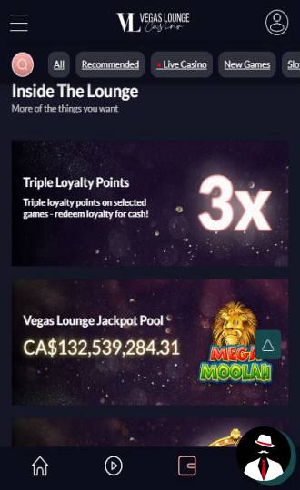 vegas lounge casino review canada