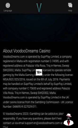 voodoo dreams casino bonus en