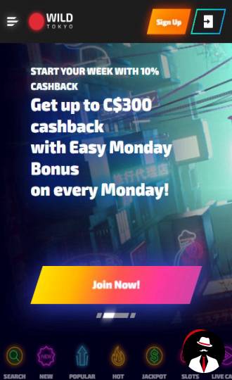wild tokyo casino bonus canada