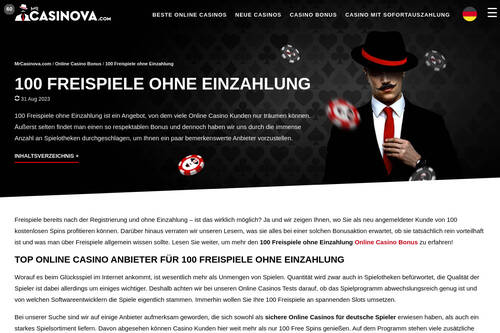 100 Freispiele ohne Einzahlung