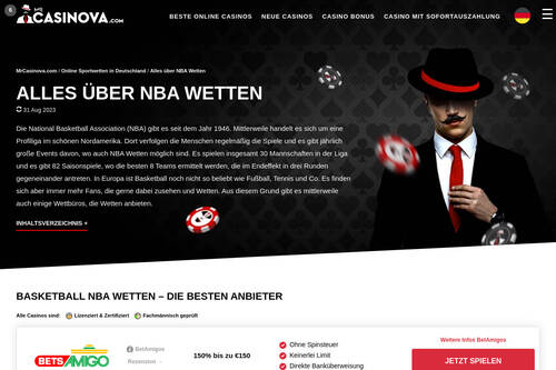 Alles über NBA Wetten