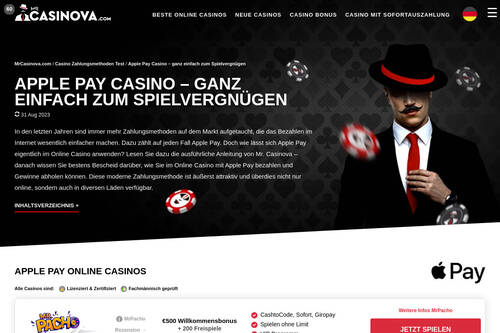 Apple Pay Casino – ganz einfach zum Spielvergnügen