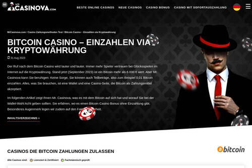 Bitcoin Casino – Einzahlen via Kryptowährung