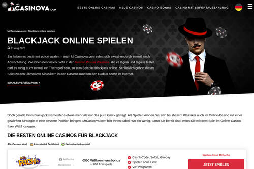Blackjack online spielen
