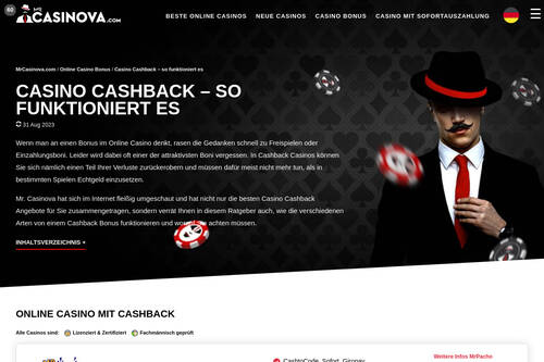 Casino Cashback – so funktioniert es