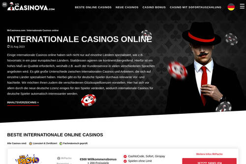 Internationale Casinos online