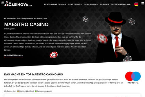 Maestro Casino