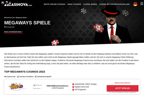Megaways Spiele