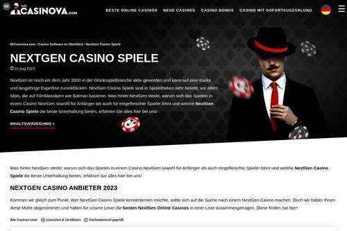 NextGen Casino Spiele