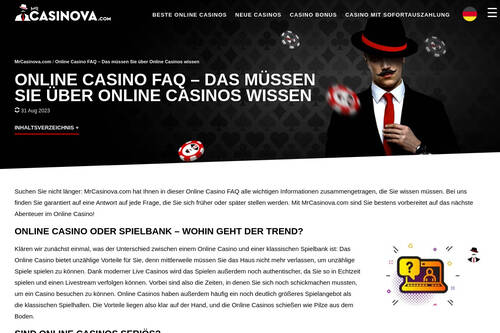 Online Casino FAQ – Das müssen Sie über Online Casinos wissen