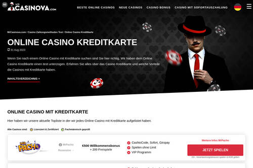 Online Casino Kreditkarte