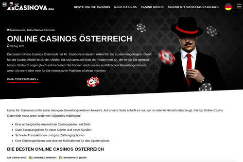 Online Casinos Österreich
