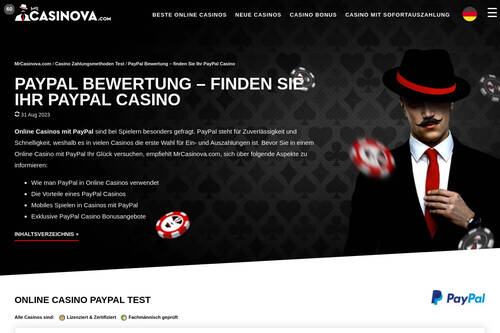 PayPal Bewertung – finden Sie Ihr PayPal Casino