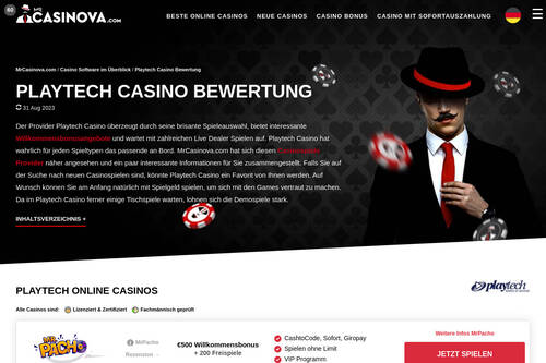 Playtech Casino Bewertung