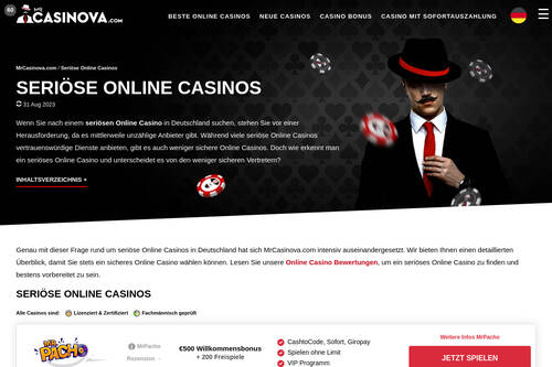 Seriöse Online Casinos
