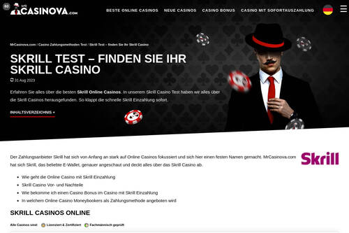 Skrill Test – finden Sie Ihr Skrill Casino