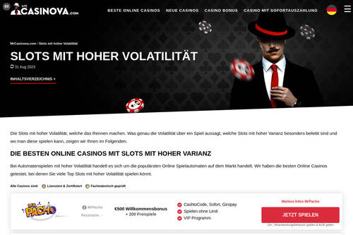 Slots mit hoher Volatilität