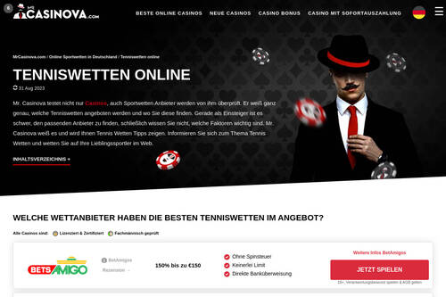 Tenniswetten online