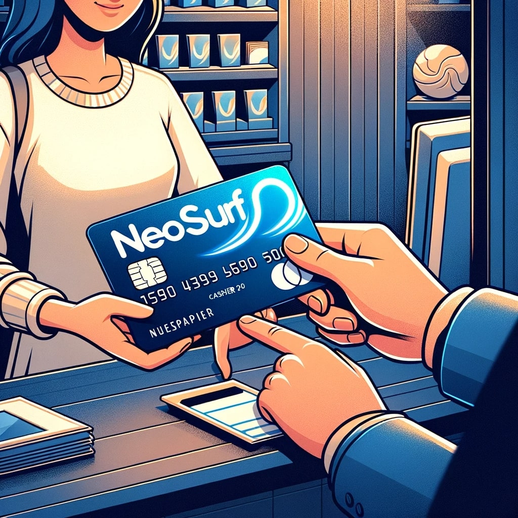 Kauf einer Neosurf Prepaid Karte