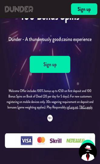 dunder casino bonus nz