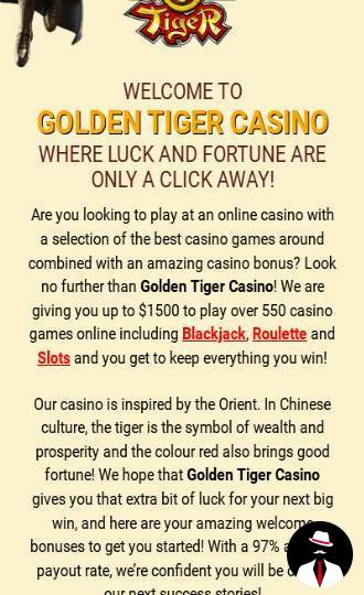 golden tiger casino nz
