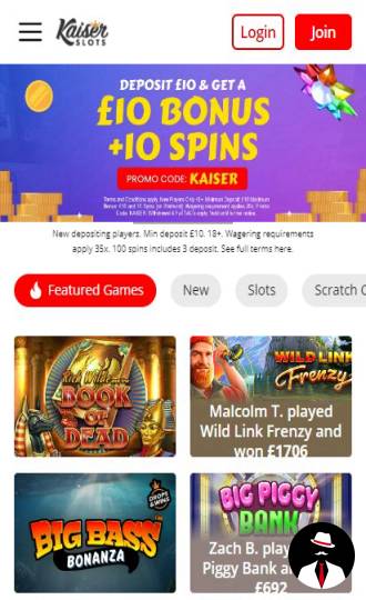 kaiser slots casino bonus