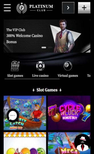platinum club casino bonus