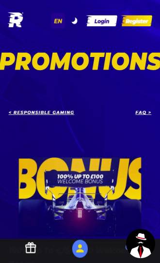 race casino bonus