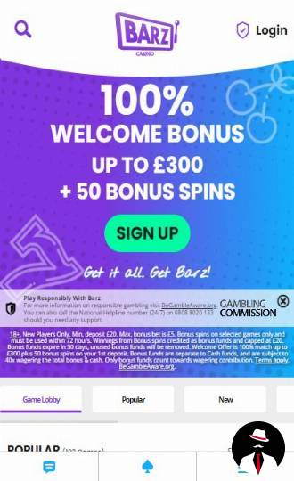 barz casino review bonus en