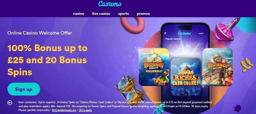 casumo welcome bonus