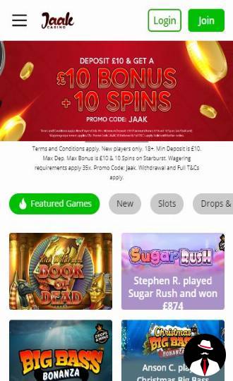 jaak casino review bonus en