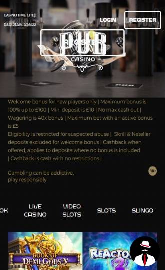 pub casino review bonus en